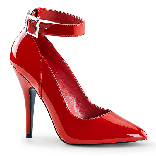 SEDUCE-431 Pleaser Sexy Shoe 5 Inch Heel Red Fetish Footwear-Pleaser- Sexy Shoes