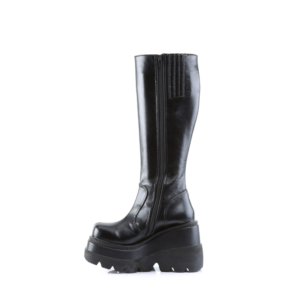 shaker 100wc demonia footwear womens knee highs