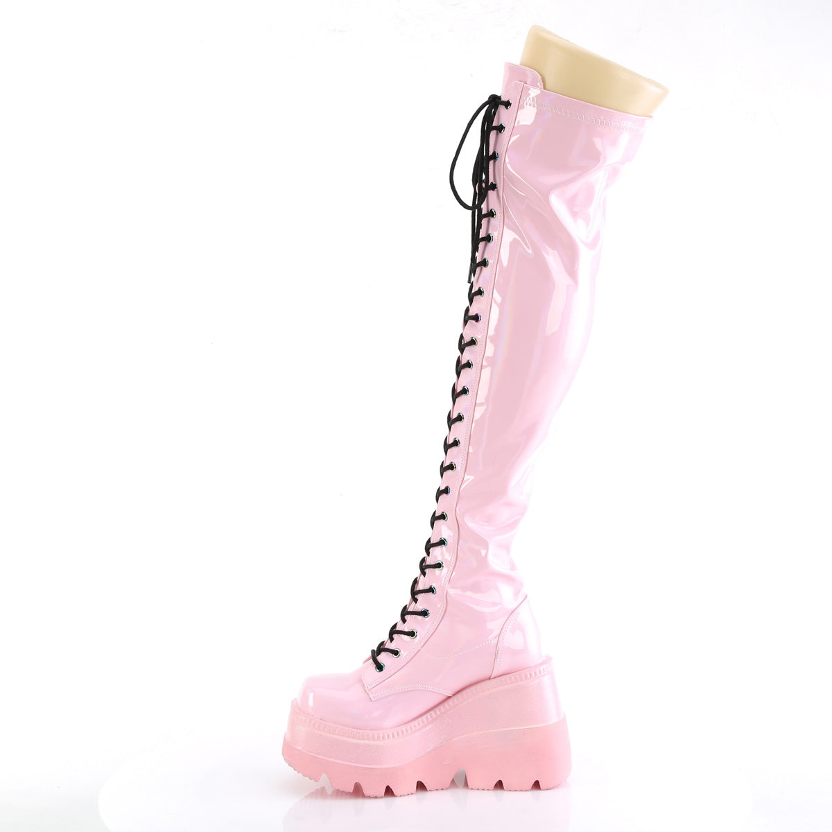 SHAKER-374 Demoniacult Alternative Footwear Women's Over-the-Knee Boots