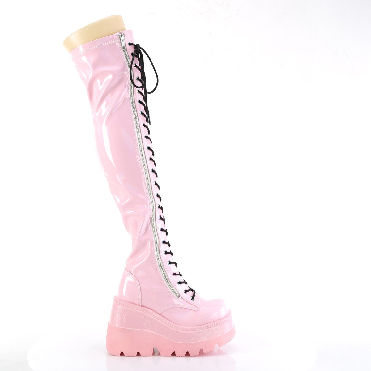 SHAKER-374 Demoniacult Alternative Footwear Women's Over-the-Knee Boots