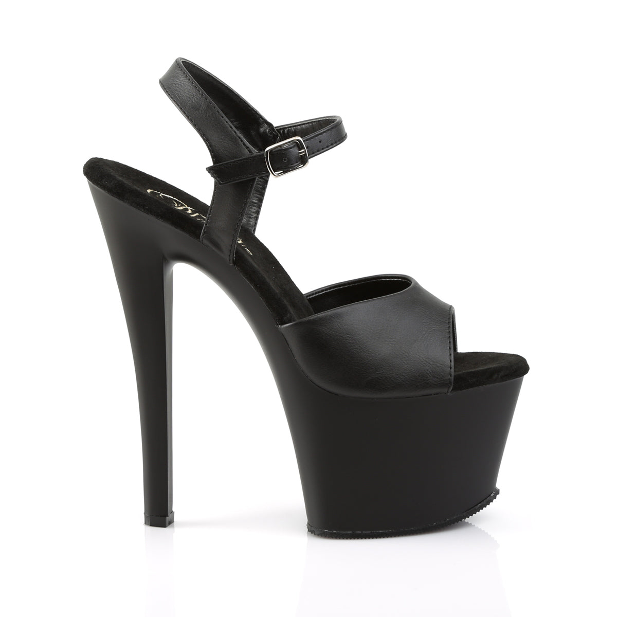 SKY-309 Pleaser 7 Inch Heel Black Pole Dancing Platforms-Pleaser- Sexy Shoes Fetish Heels