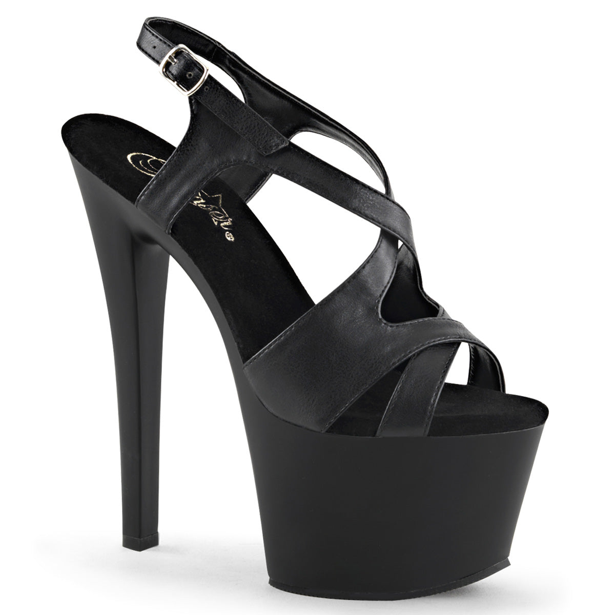 Black 7 Inch Exotic Dancing Platform Shoes - Pleaser SKY-330