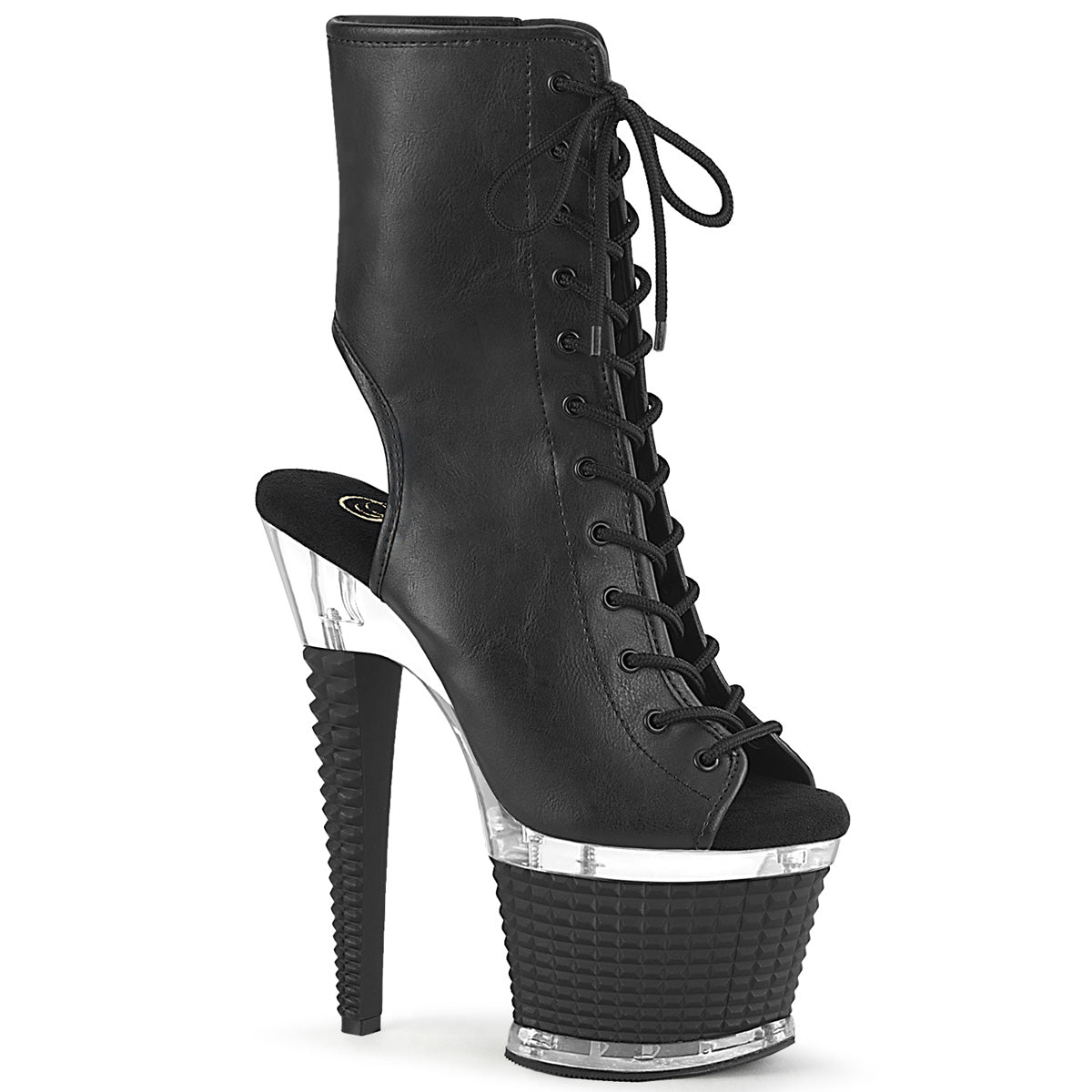 SPECTATOR-1016-Black-Faux-Leather-Clear-Black-Matte-Pleaser-Platforms-(Exotic-Dancing)