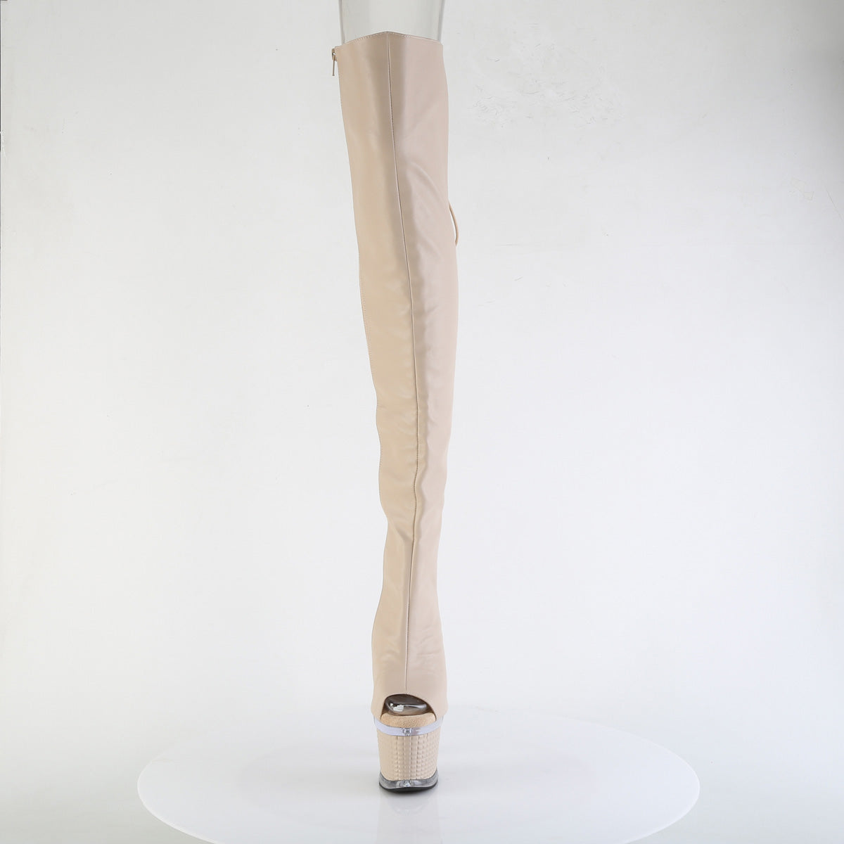 spectator 3030 pleaser pole dancing shoes nude faux leather clr nude matte