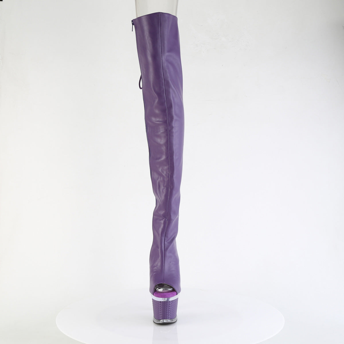 spectator 3030 pleaser pole dancing shoes purple faux leather clr purple matt