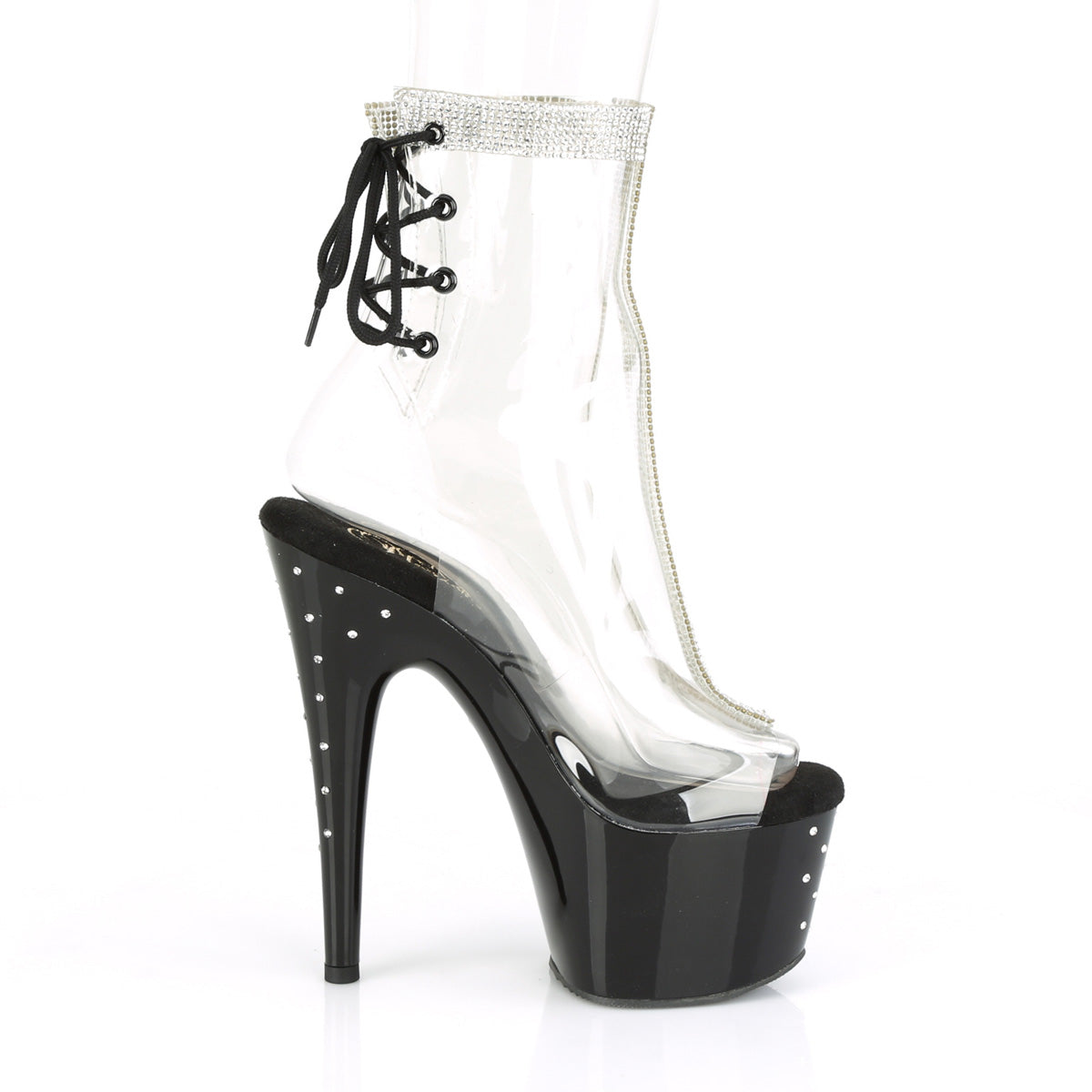 STARDUST-1018C-2RS Pleaser Pole Dancing Shoes Ankle Boots Pleasers - Sexy Shoes Fetish Heels