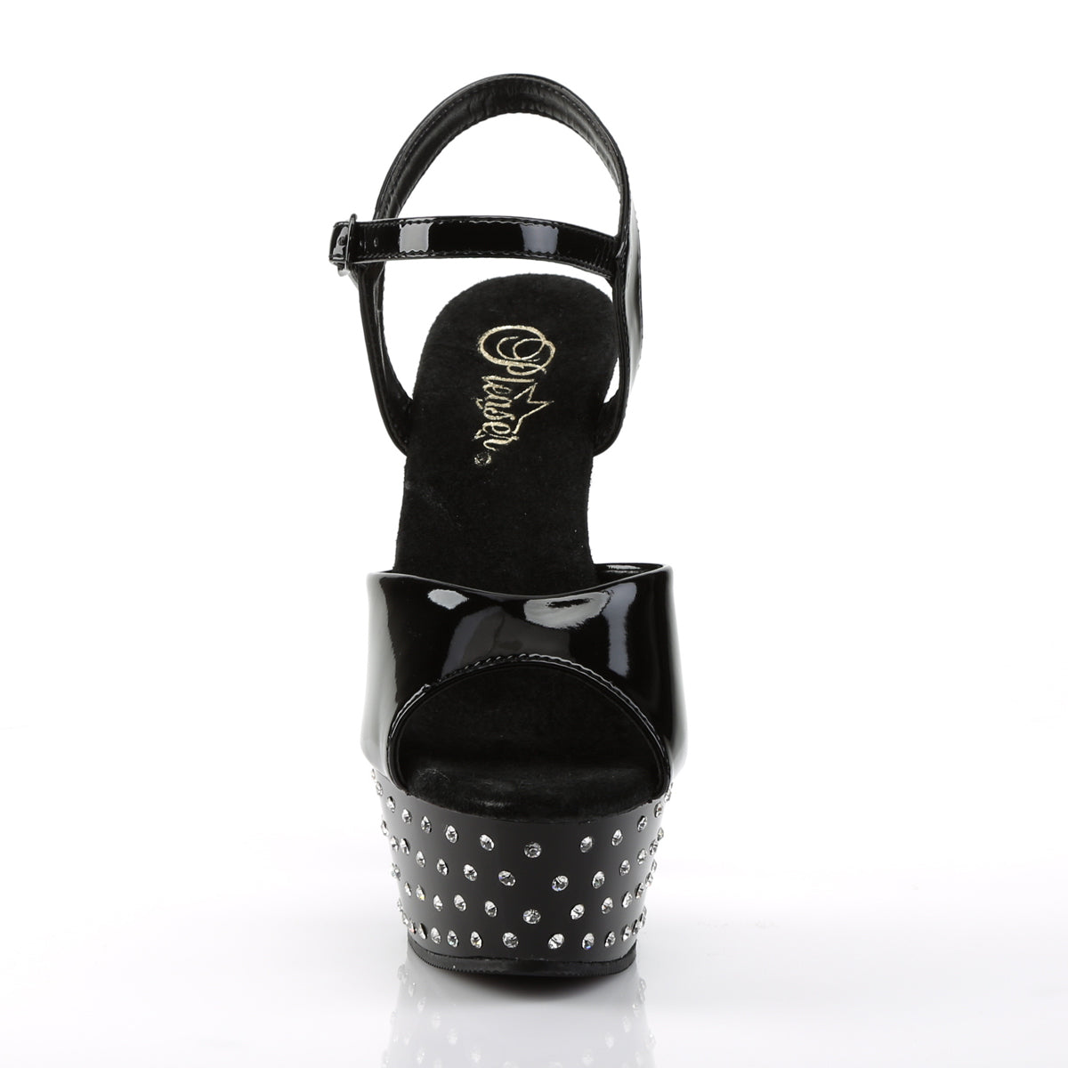 stardust 609 pleaser sexy shoes 6 inch rhinestone studded ankle strap platforms sandals