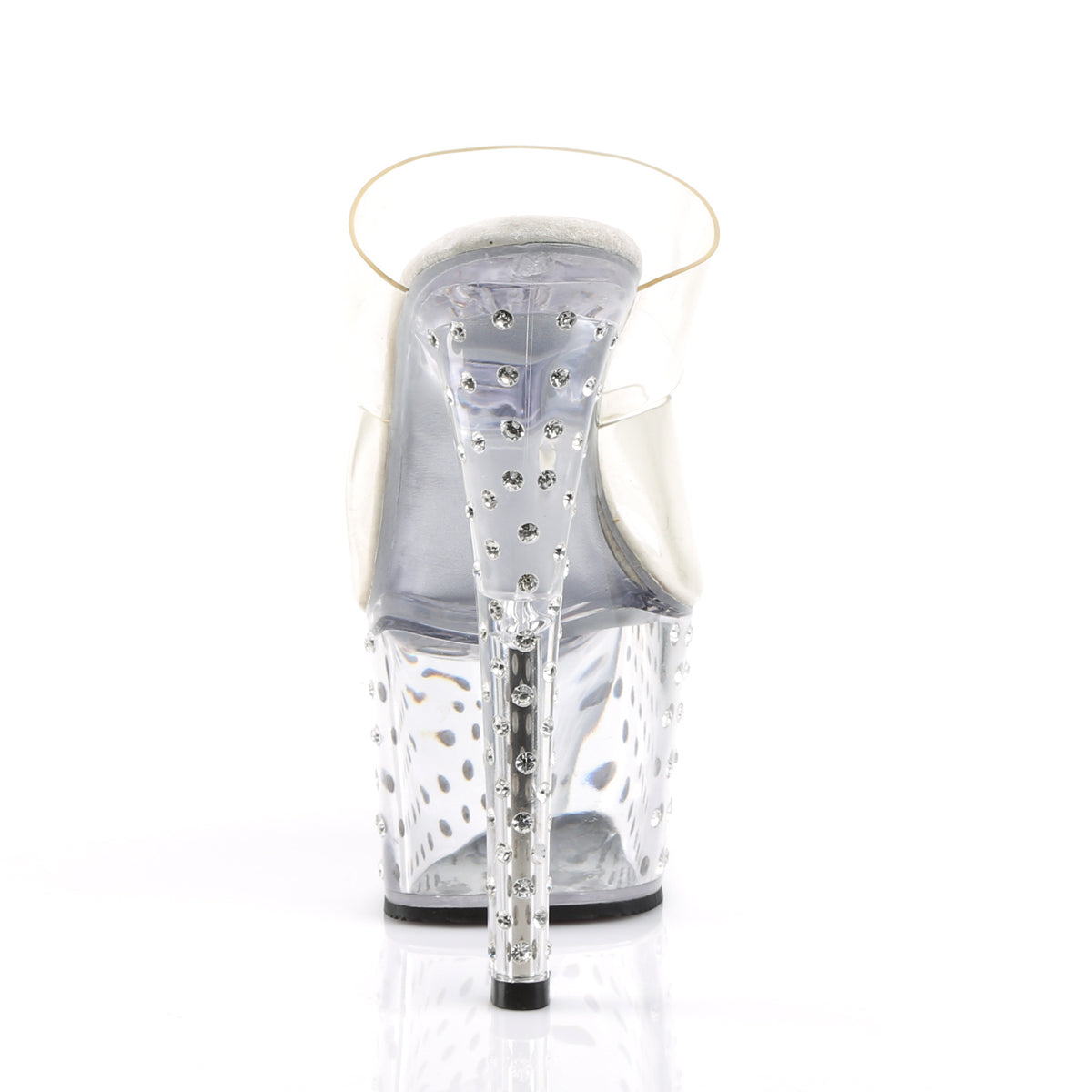 stardust 702 pleaser sexy shoes 7 inch rhinestone studded platform slide slip on shoes