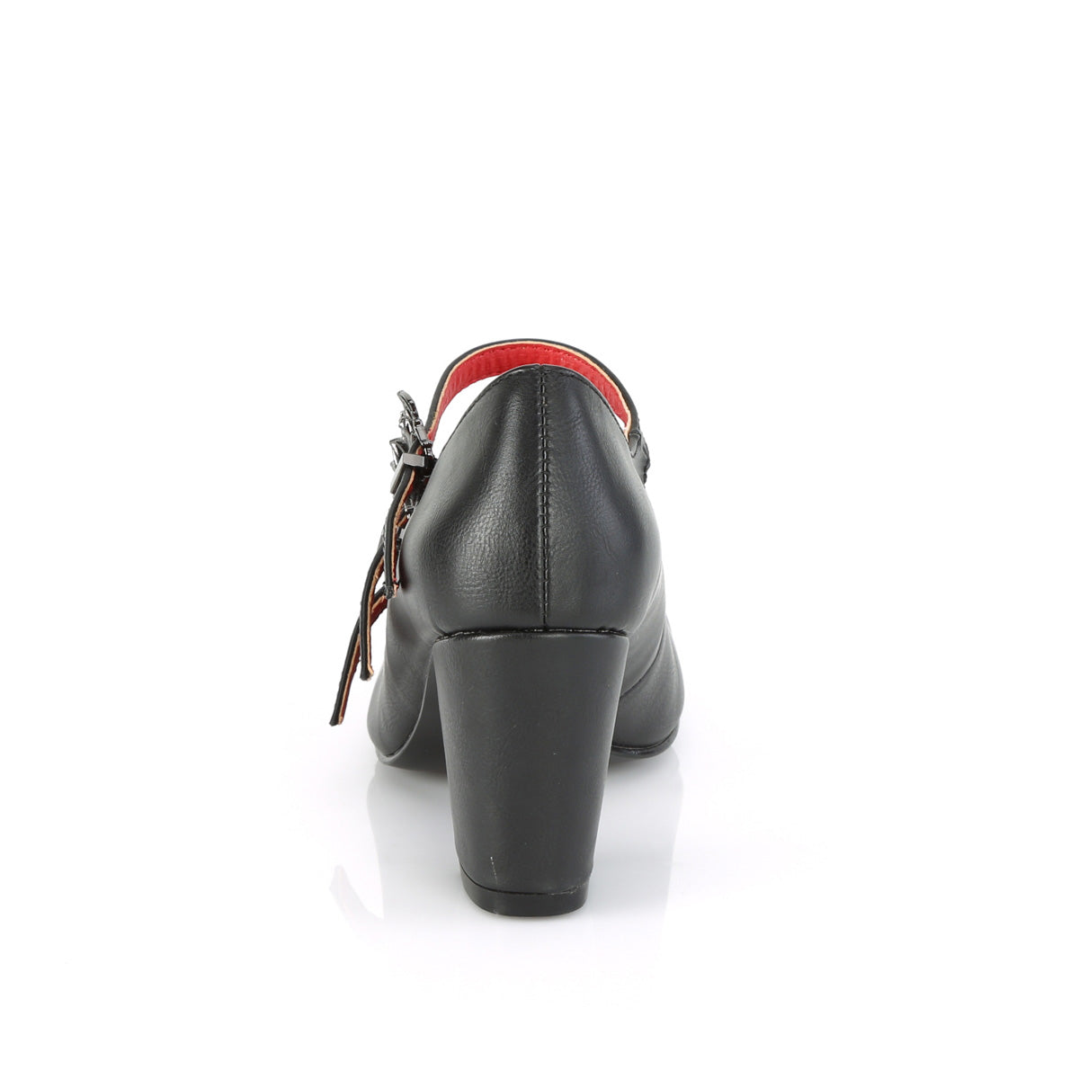 Black Silver 3 Inch Alternative Footwear - Demonia Cult VIVIKA-38