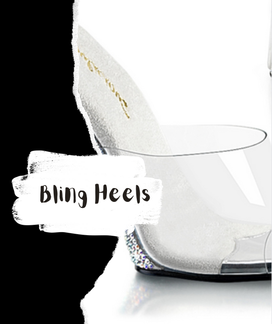 Pleaser Bling High Heel Sandals