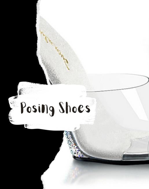 Fitness Posing Comp Shoes - Clear Competition Heels