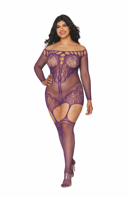 DG0446X Sexy Dreamgirl Cut out Lace Bodystocking