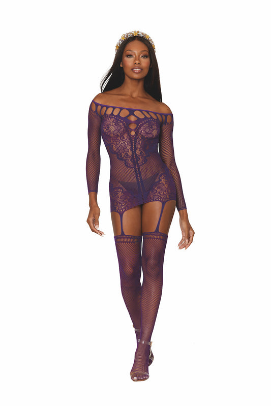 DG0446 Dreamgirl Lingerie Cut out Lace Bodystocking