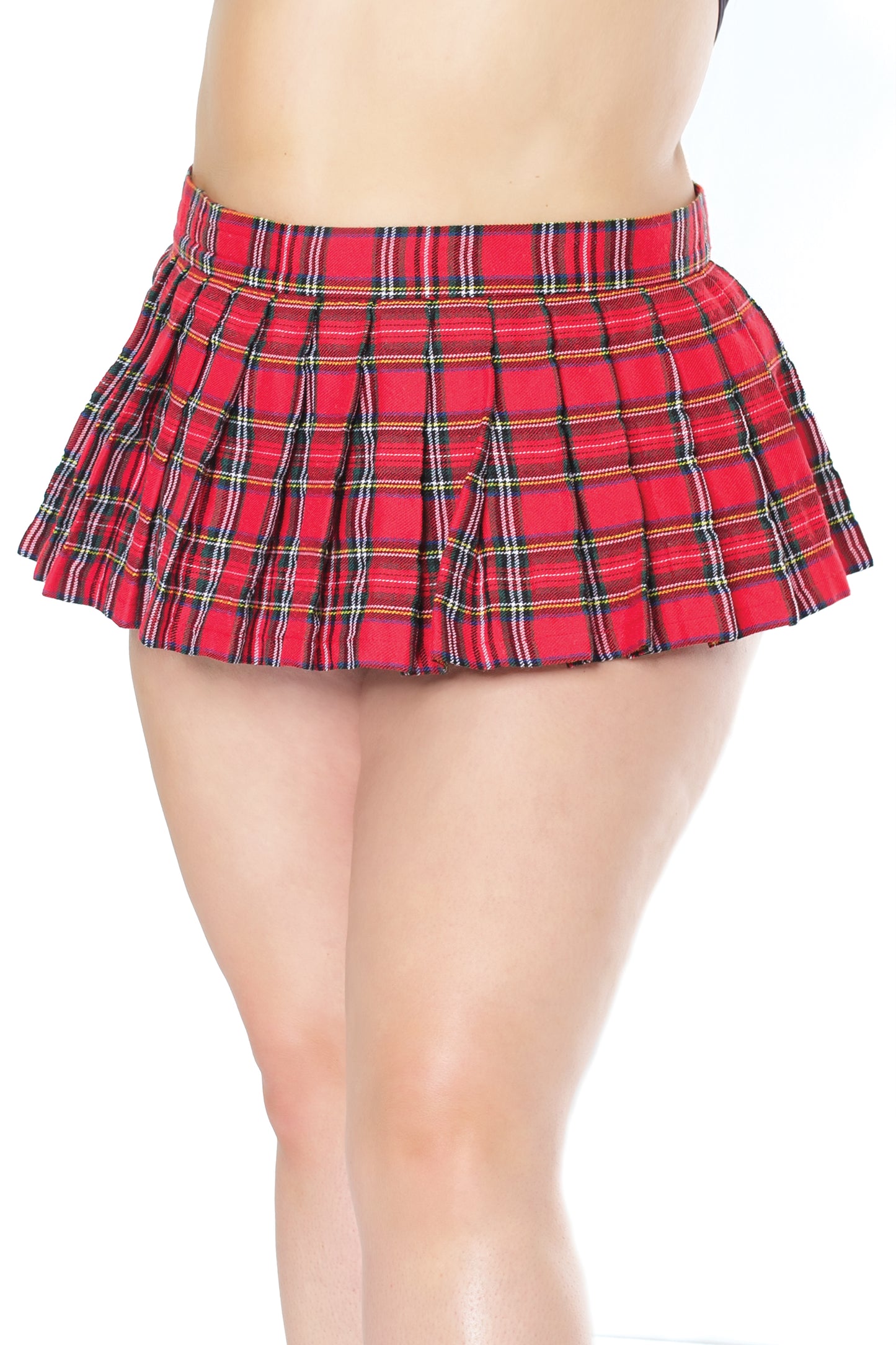 CQ22138 Coquette Schoolgirl Skirt Red