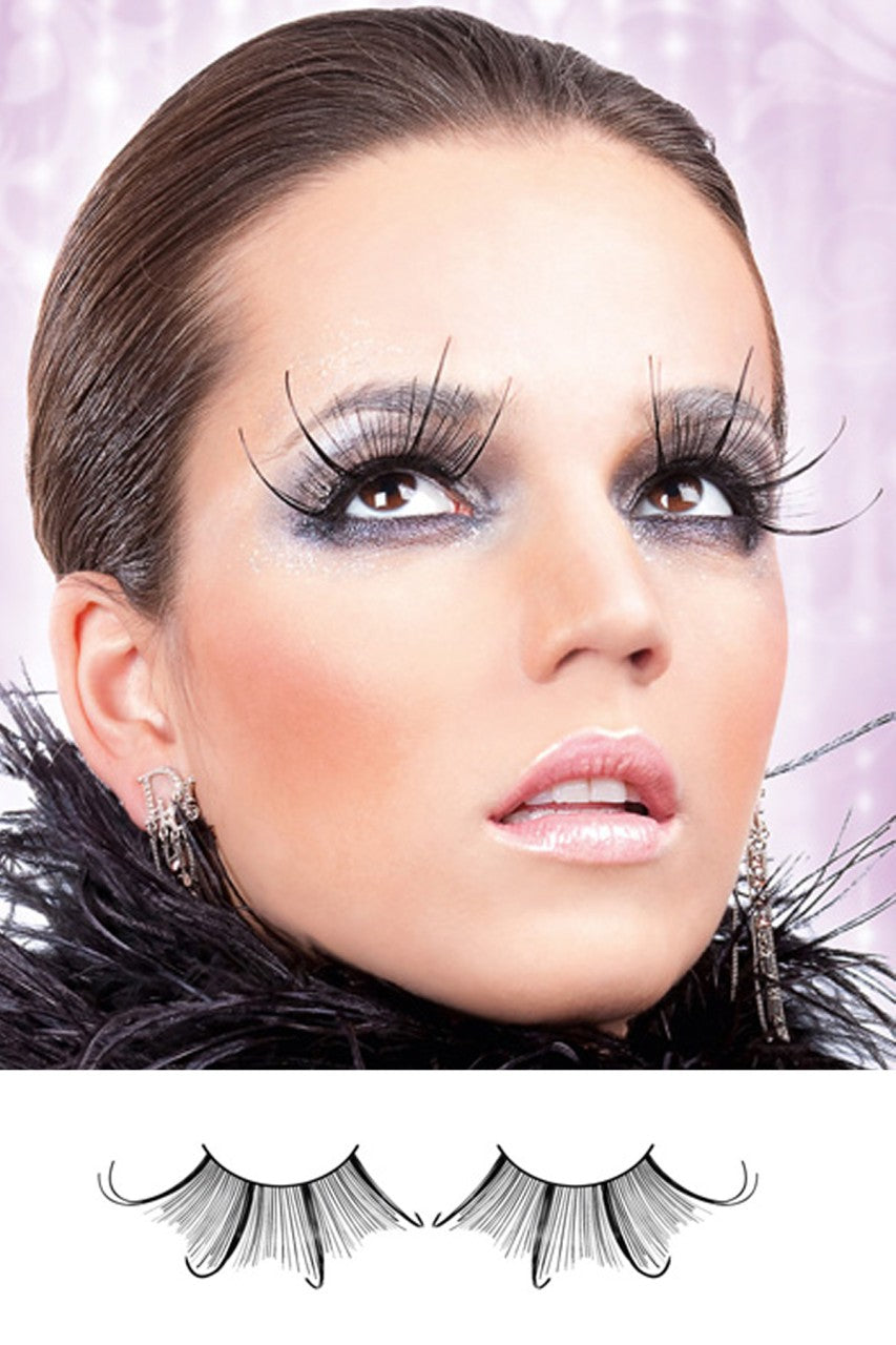 BE488 Baci Black Feather Eyelashes