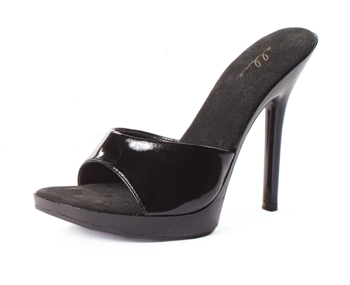 502-Vanity Ellie Black High Heel Alternative Calzado de calzado descontinuado de venta