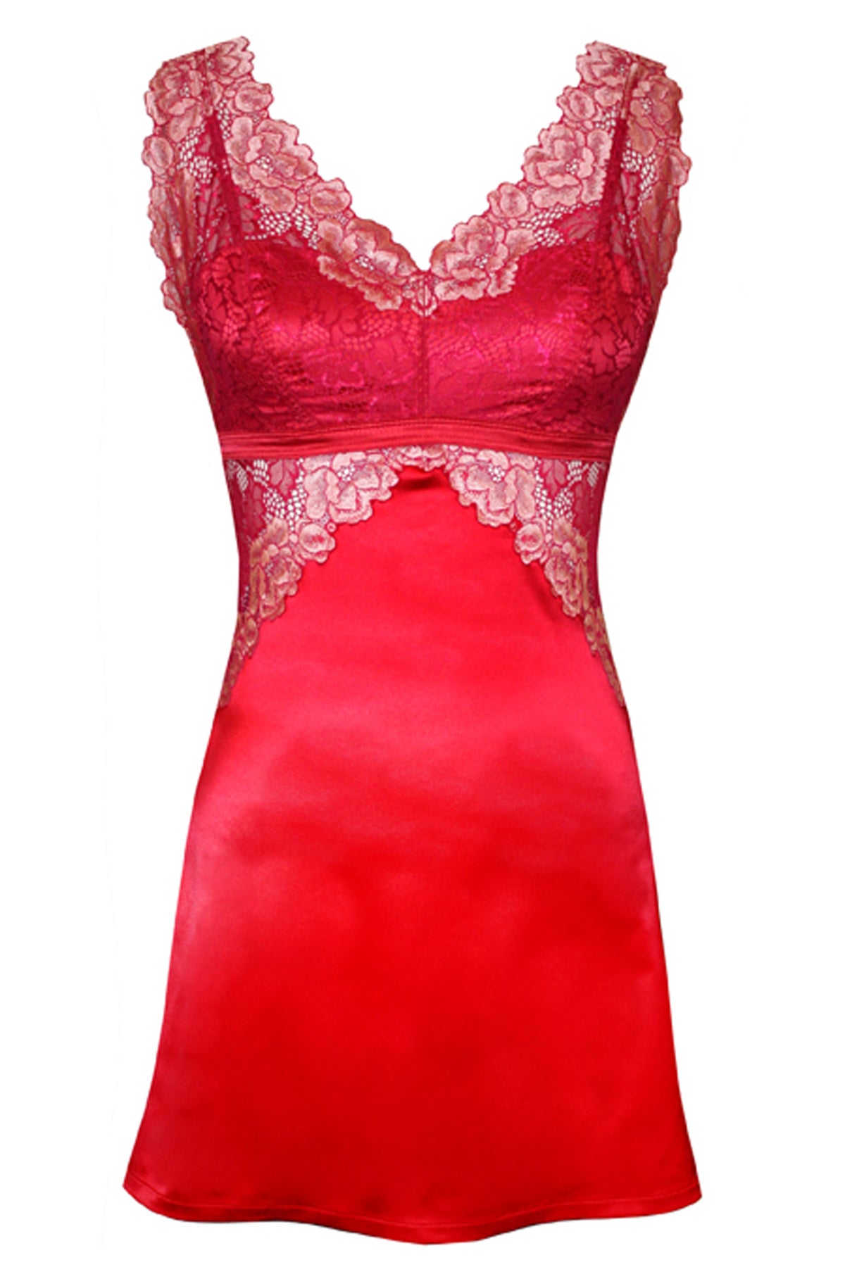 TL9401 Tia Lyn Core Built-Up Chemise Crimson Lingerie