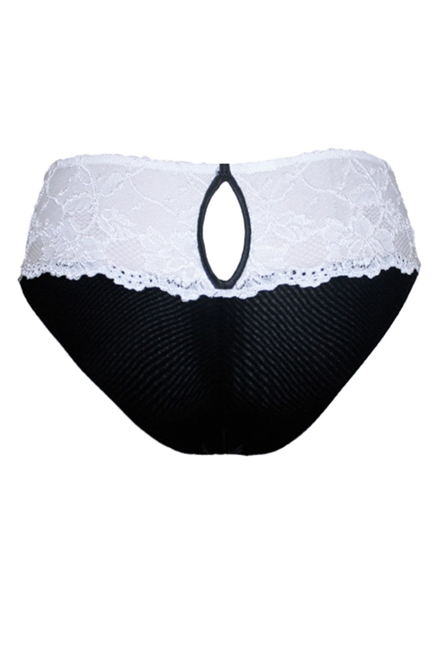 TL9625 Tia Lynn black White Panties