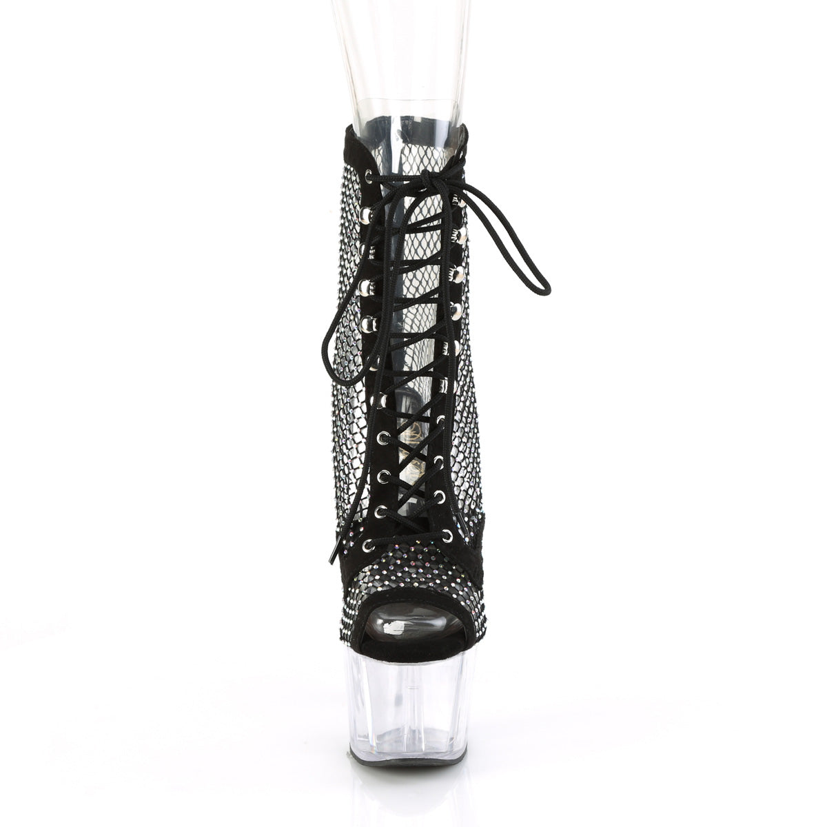 ADORE-1021RM Black Pleaser Ankle Boots