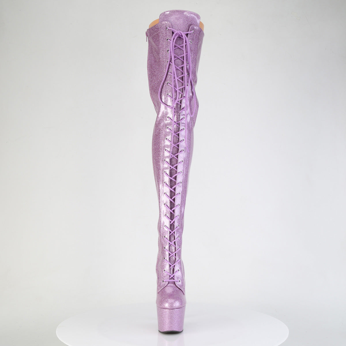 adore 3020gp pleaser pole dancing lilac thigh high boots