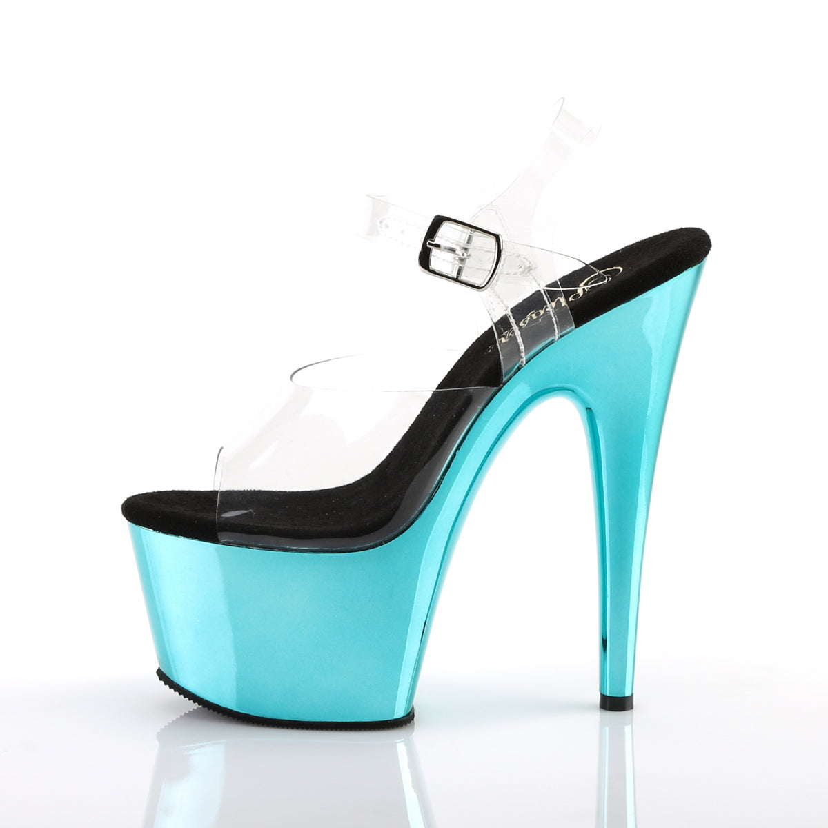 aspire 608rsi pleaser footwear clear silver