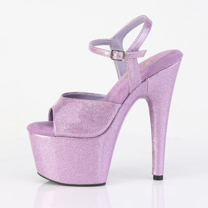 ADORE-709GP Pleaser 7 Inch Lilac Glitter Pole Daning High Heel Shoes