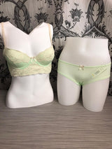 B25207-GRN emoción de la longline de encaje