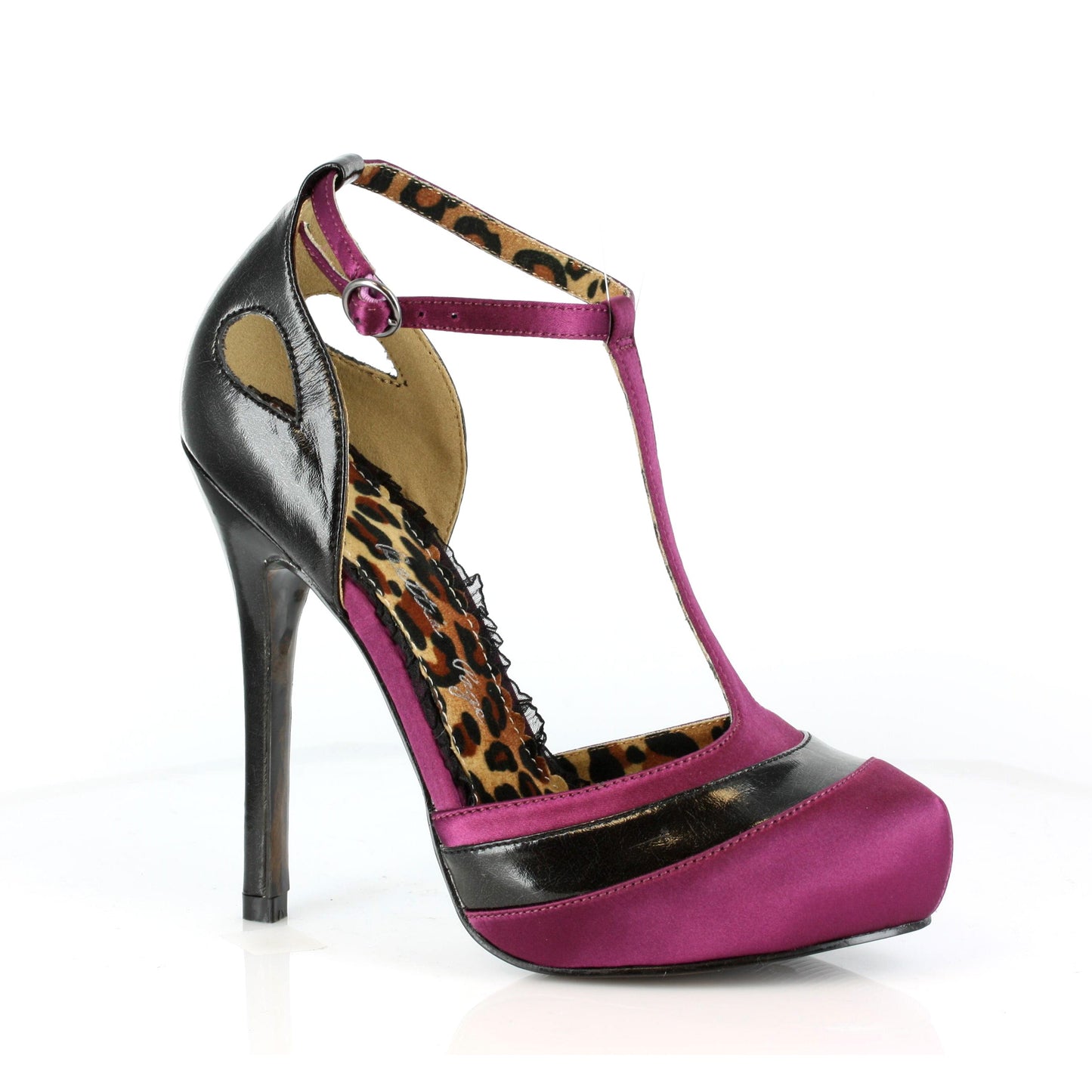 BP517-GYPSY Bettie Page Burgandy High Heel Alternative Footwear Discontinued Sale Stock