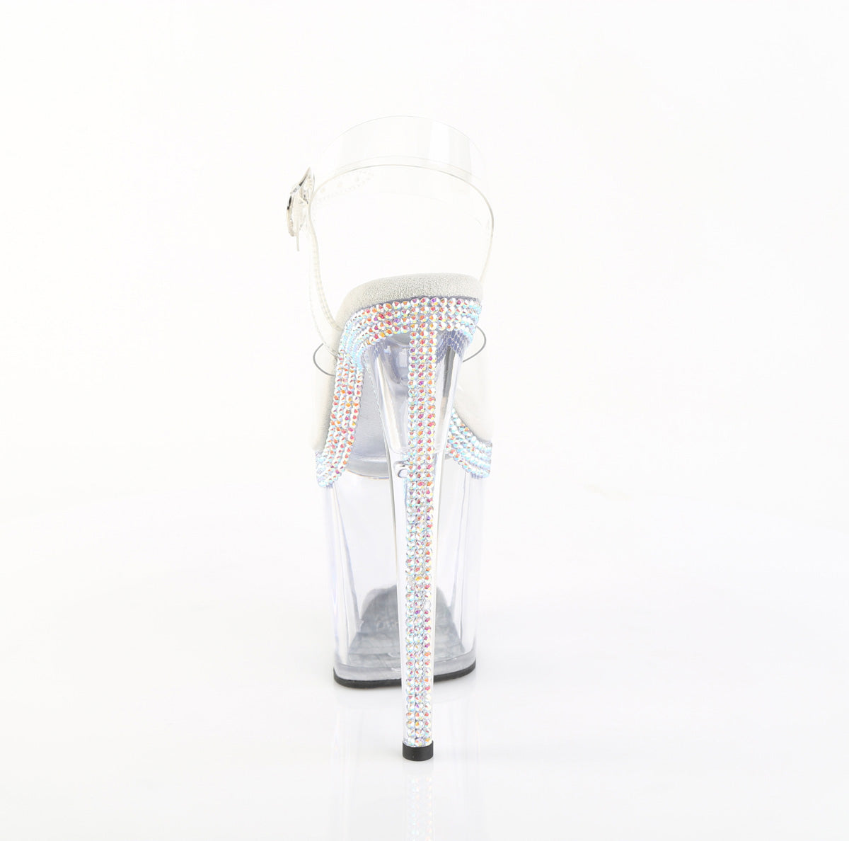 Clear 8 Inch Strippers Platform Shoes -  Pleaser FLAMINGO-808MLS