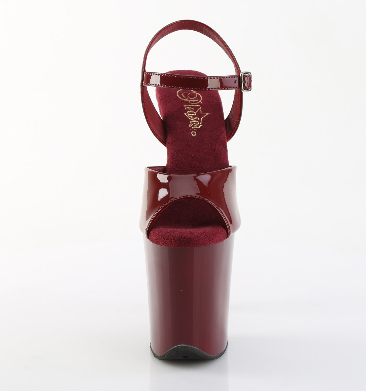 flamingo 809 pleaser 8 heel burgundy patent pole dancing heels copy