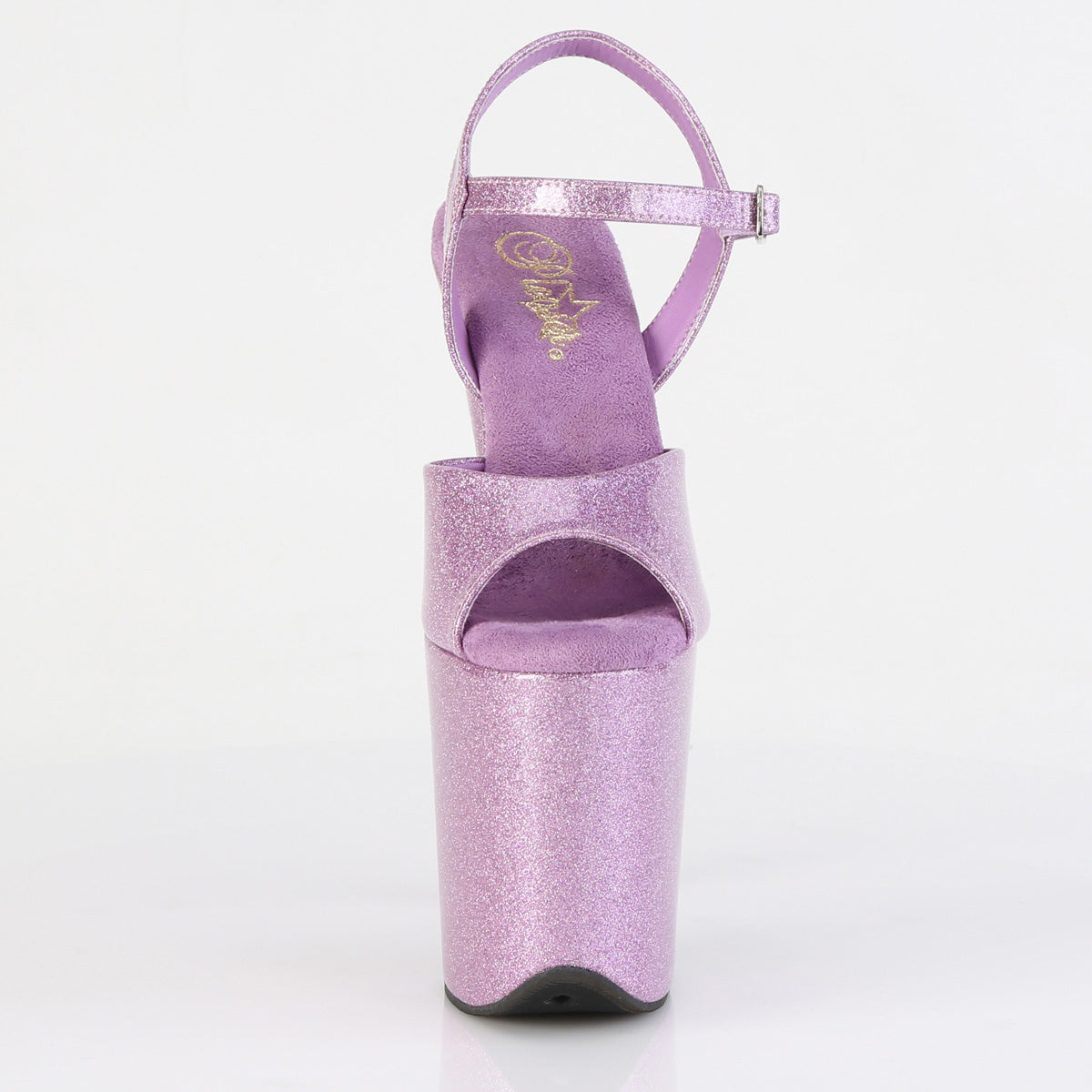 FLAMINGO-809GP Pleaser Lilac Glitter Pole Dancing High Heels
