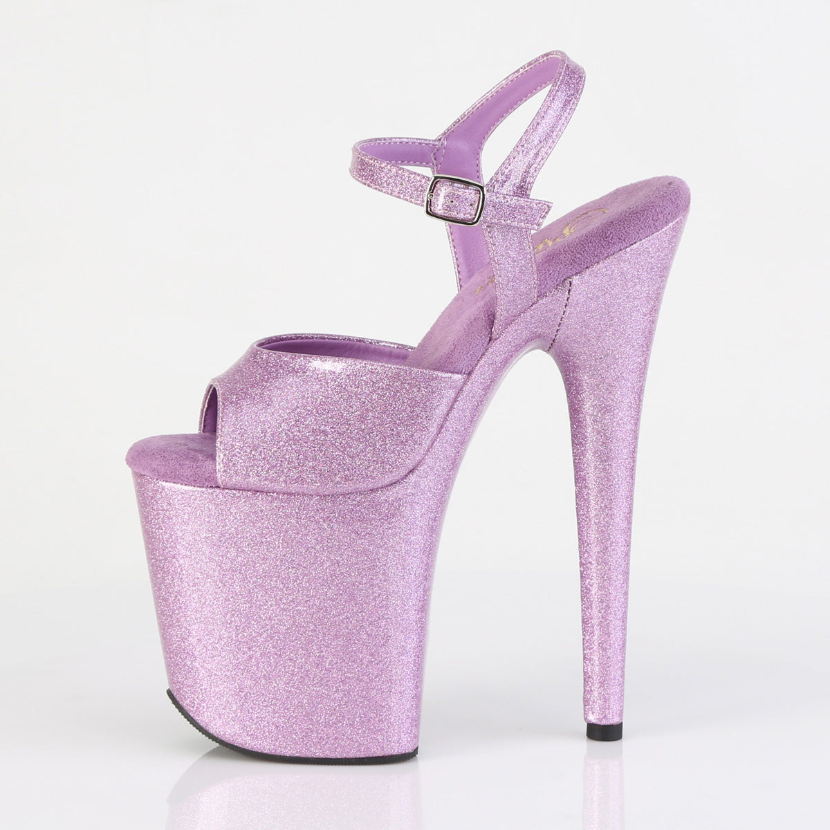 FLAMINGO-809GP Pleaser Lilac Glitter Pole Dancing High Heels