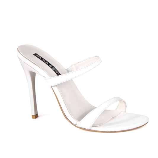 FRESH-02 Pleaser White PU High Heel Alternative Footwear Discontinued Sale Stock