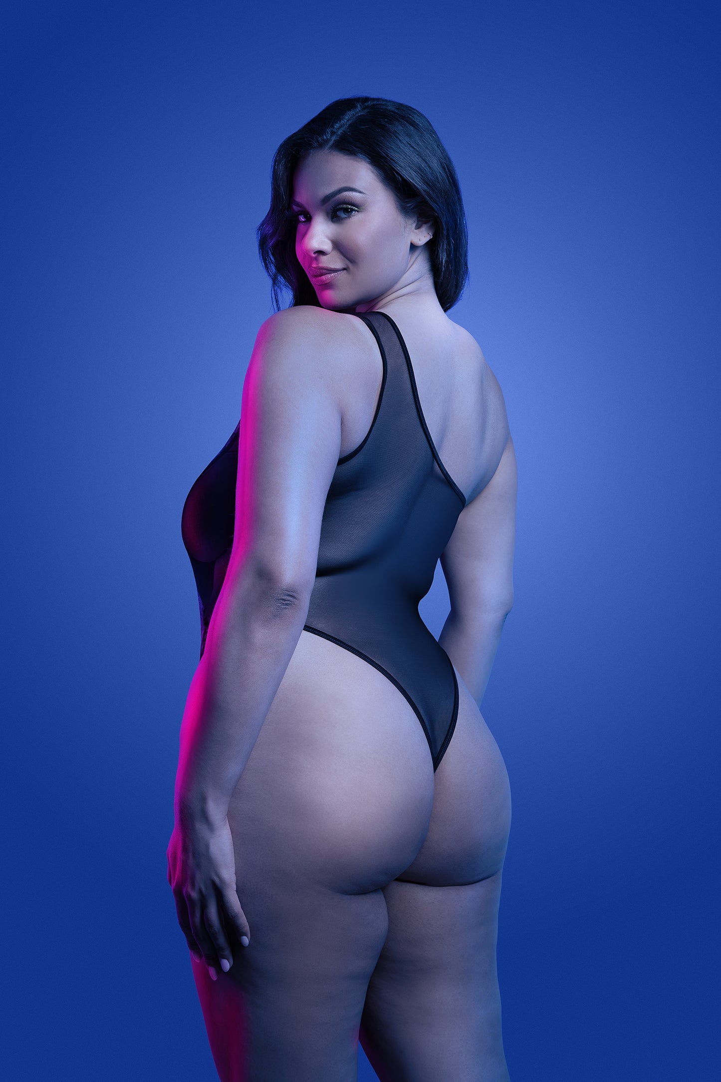 FL-GL2543 LUMINESCENT Flash reflective floral print one-shoulder teddy