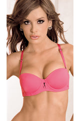HU22113 Pink Hustler Maximum Cleavage 5 Way Bra