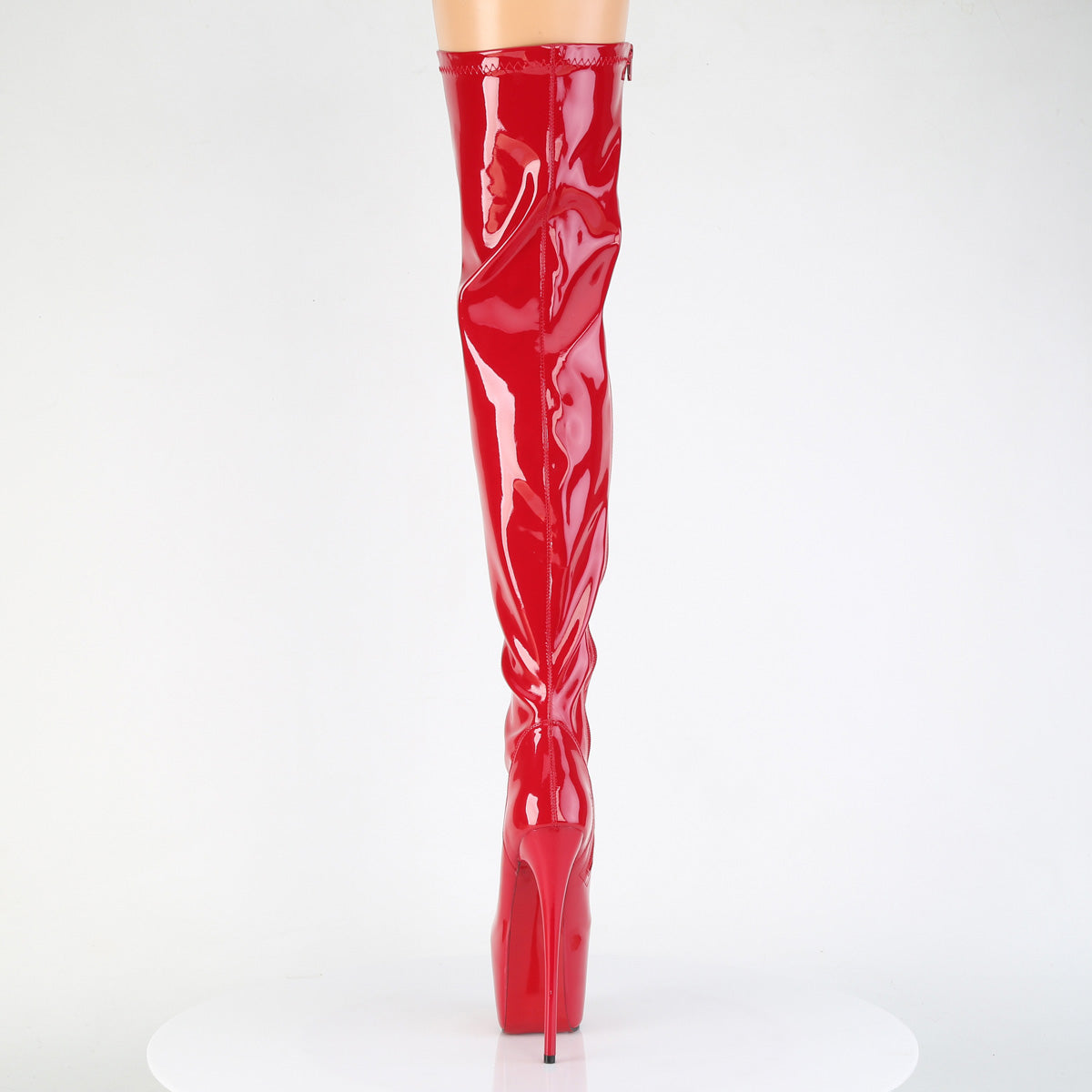 Red 7 Inch Exotic Dancer Thigh Boots -  Pleaser JUBILANT-3000