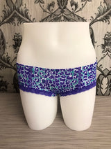 SRI192401 Blue Animal Print Panties