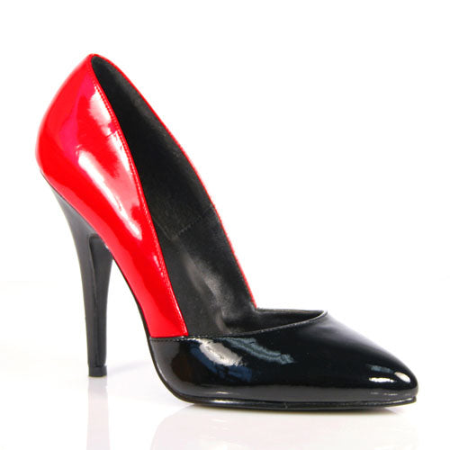SEDUCE-423 Black and Red Stiletto Heel Shoes