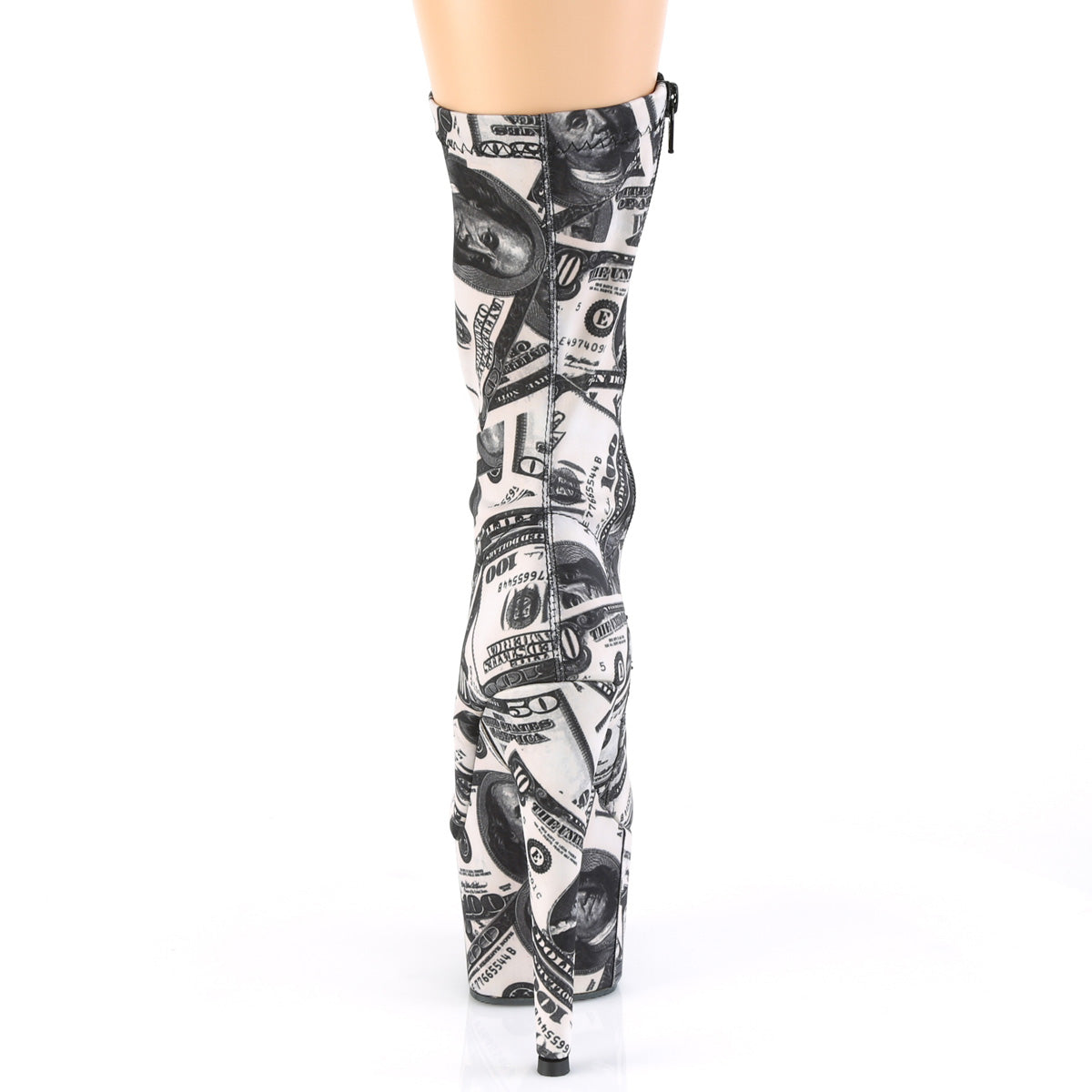 ADORE-1002DP 7" Heel White Black Pole Dance Sexy Ankle Boots