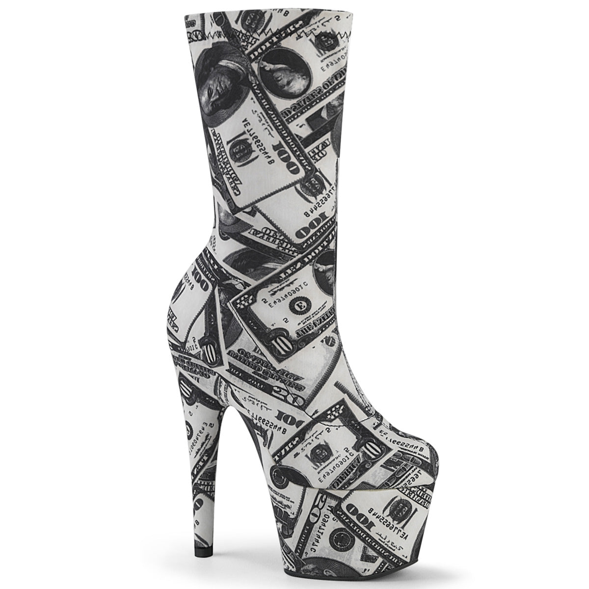 White 7 Inch Fetish Ankle Boots -  Pleaser ADORE-1002DP