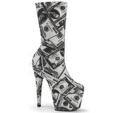 White 7 Inch Fetish Ankle Boots -  Pleaser ADORE-1002DP