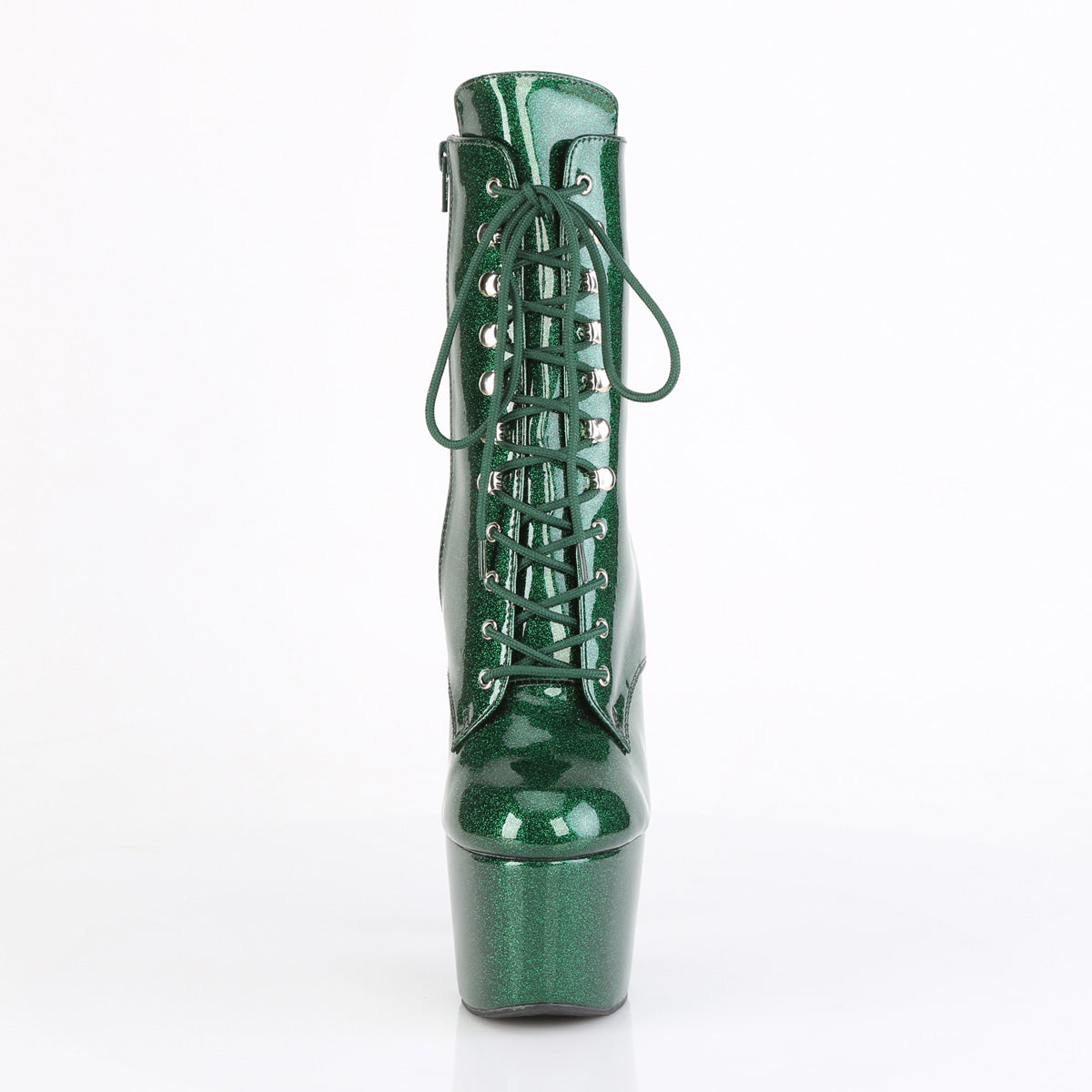 ADORE-1020GP Pleaser Emerald Green Glitter Pole Dancing Boots