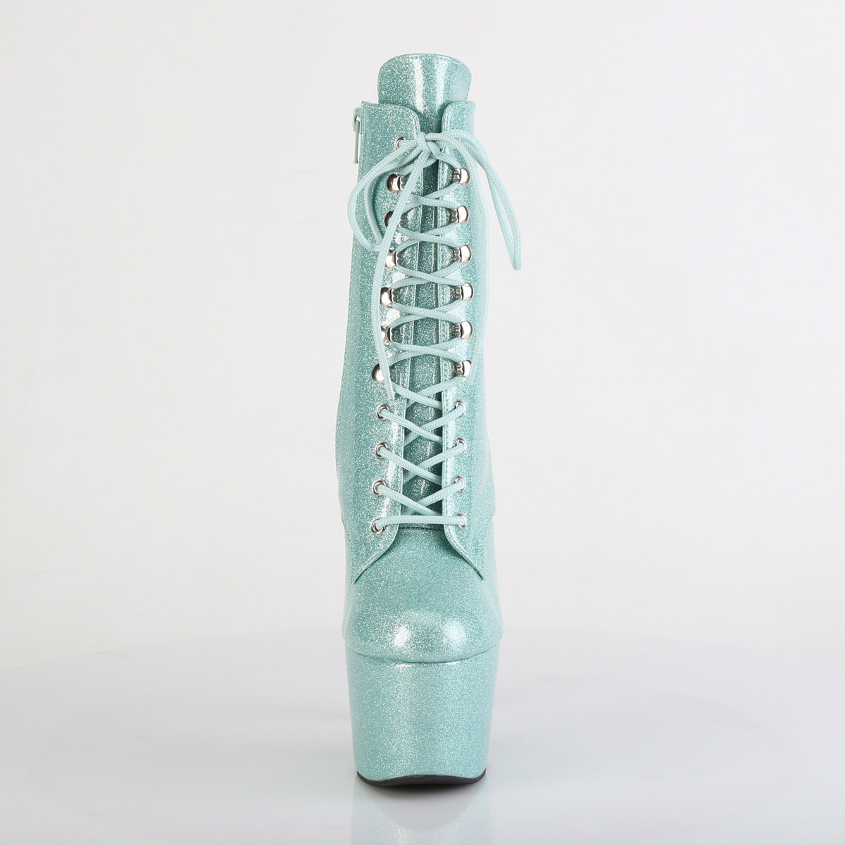 ADORE-1020GP Pleaser Mint Green Glitter Pleaser Pole Dancing Ankle Boots