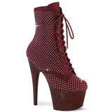 Adore-1020RM Pleaser Calzado Bling Boots con plataformas de brillo