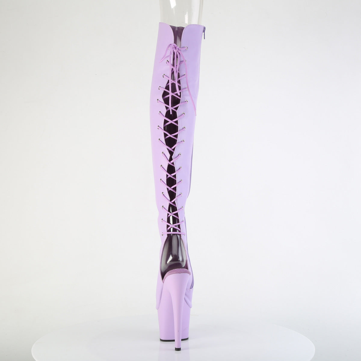 Lavender 7 Inch Sexy Platform Thigh Boots -  Pleaser ADORE-3019