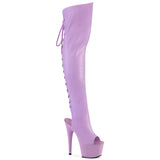 Lavender 7 Inch Sexy Platform Thigh Boots -  Pleaser ADORE-3019