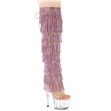 Baby Pink 7 Inch Pole Dance Thigh Boots -  Pleaser ADORE-3019C-RSF