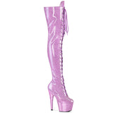 ADORE-3020GP Pleaser Pole Dancing Lilac Thigh High Boots