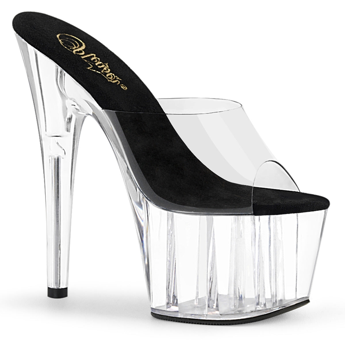 Clear 7 Inch Ladies Fetish Platform Shoes -  Pleaser ADORE-701