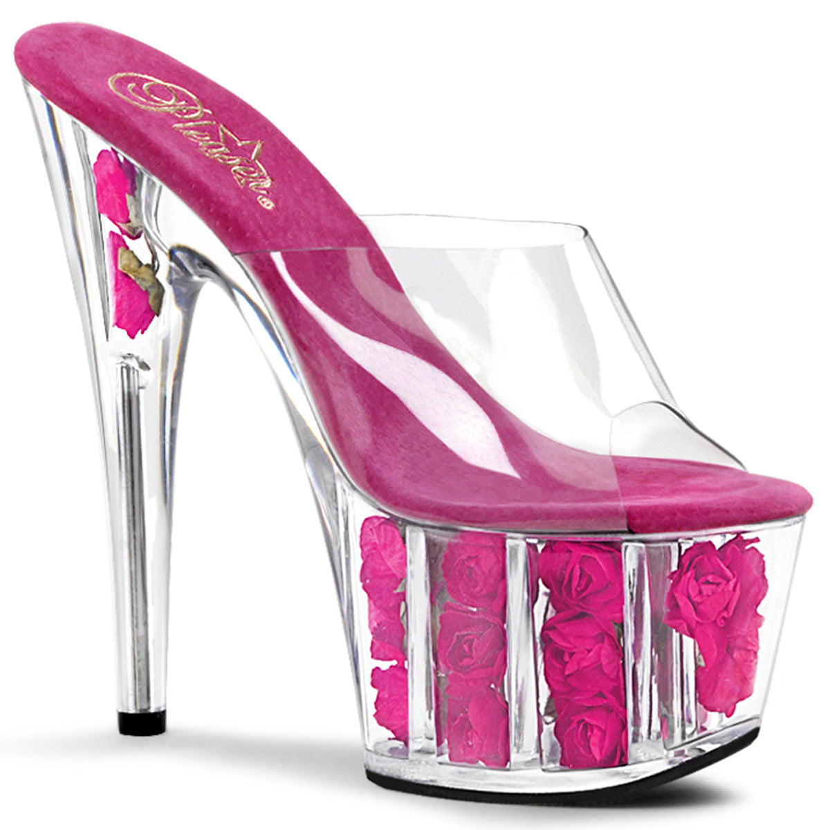 H. Pink 7 Inch Pole Dance Exotic Heels -  Pleaser ADORE-701FL